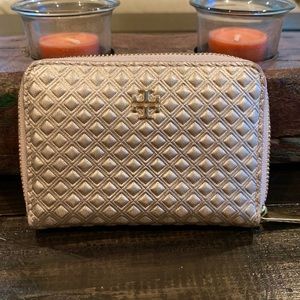 Tory Burch Rose Gold Small Wallet for Cards/Cash